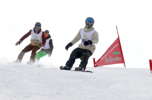 Die Snowboarder des Borg Eisenerz konnten im Teambewerb den steirischen Meistertitel nach Eisenerz holen. | Foto: Borg Eisenerz
