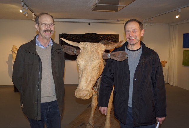Museums-Obmann Josef Pichler und Peter Hartl.