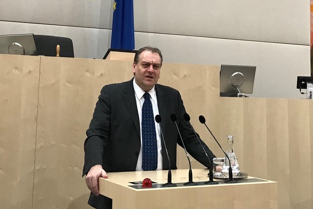 NAbg. Andreas Kollross im Parlaments-Plenum Ende Februar/Anfang März in Wien | Foto: Foto: SPÖ