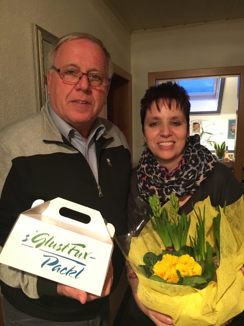 Claudia Innerwinkler mit Obmann Tenk Manfred