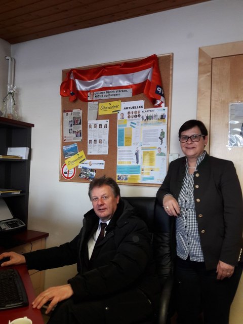 Leopold Astner (ÖVP) mit Hermagors Stadträtin Irmgard Hartlieb | Foto: KK