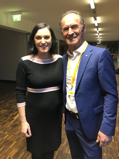 Gabriel Obernosterer und Elisabeth Köstinger | Foto: Leitner