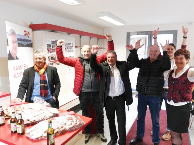 SPÖ Feldkirchen jubelt | Foto: Kowal