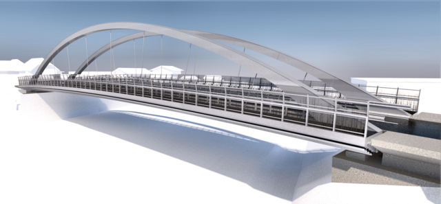 Visualisierung neue Eichstraßenbrücke