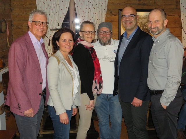 Von links nach rechts: Walter Steidl, Cornelia Ecker, Sandra Pichler-Schimansky, Oliver Putz, Alexander Pichler-Schimansky und Max Maurer. | Foto: SPÖ