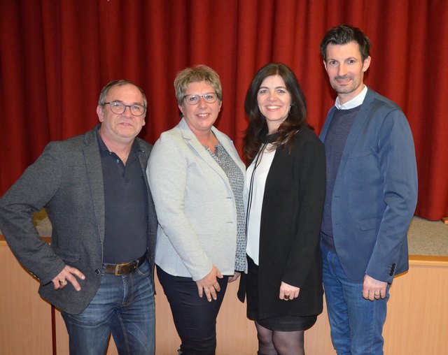 Georg Gary, Evi Prager, NR Bgm. Angela Baumgartner, LAbg. Bgm. René Lobner. | Foto: privat