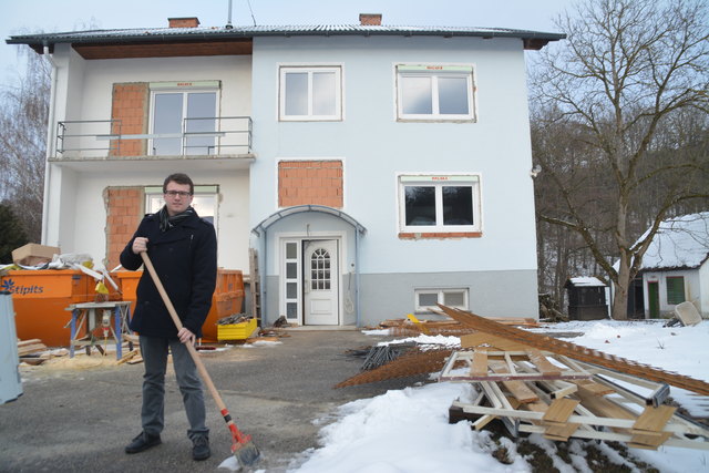 2016 angekauft, wird das Gemeinde-Wohnhaus derzeit hergerichtet.