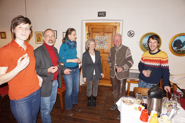 Betreiber, Projektbeteiligten und Mitarbeiterinnen der Bundesanstalt für Agrarwirtschaft: Julia Niedermayr, Günter Fallmann, Sigrid Egartner, Gertrude Engelhart, Rudolf Hoheneder, Stefan Ankerl | Foto: K. Wagner