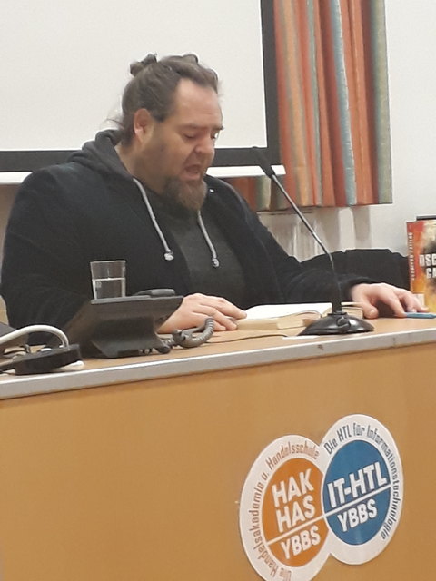 Lesung Autor Christian Linker (Foto Sandra Handlgruber)