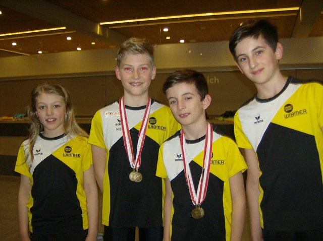 Theresa Riepler, Nico Tabernig, Leo Preyer und Luis Preyer (v.l.). | Foto: SU Osttirol