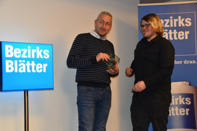 Melk: "Sportler des Jahres" Kevin Wallner, Redaktionsleiter Daniel Butter | Foto: BB/Hairer