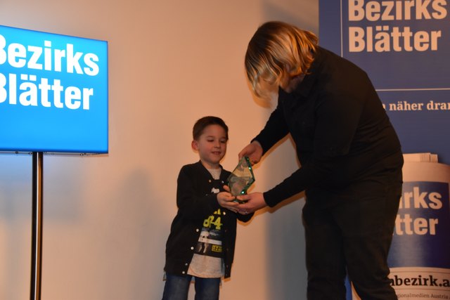 Melk: "Sportstar von morgen" Emilian Aigner und Daniel Butter, Redaktionsleiter Melk | Foto: BB/Hairer