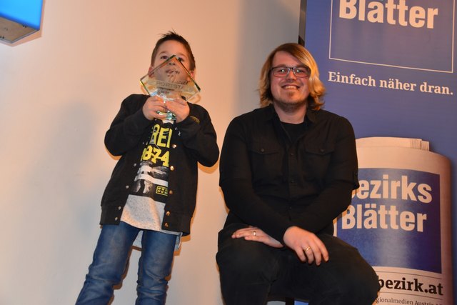 Melk: "Sportstar von morgen" Emilian Aigner und Daniel Butter, Redaktionsleiter Melk | Foto: BB/Hairer