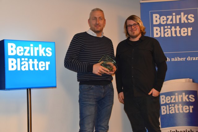 Melk: "Sportler des Jahres" Kevin Wallner, Redaktionsleiter Daniel Butter | Foto: BB/Hairer