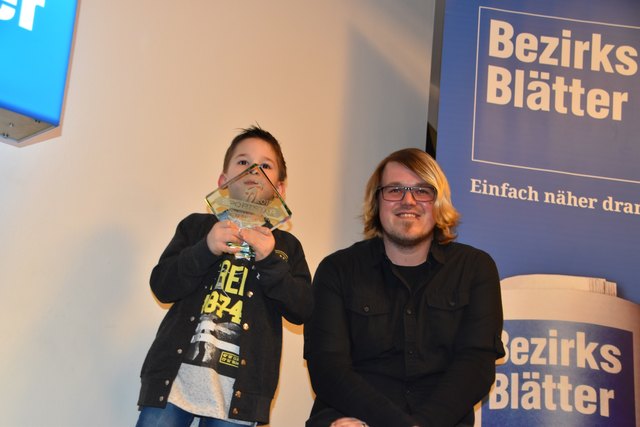 Melk: "Sportstar von morgen" Emilian Aigner und Daniel Butter, Redaktionsleiter Melk | Foto: BB/Hairer