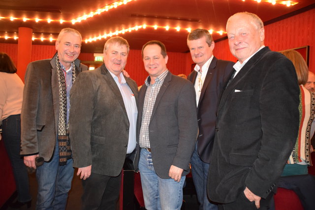 Rudolf Friewald, Obmann Tullnerfelder Kulturverein, Bgm. Ferdinand Ziegler, Bgm. Georg Hagl, Bgm. Christoph Weber, Bgm. a.D. Dietrich Heindl. | Foto: Zeiler