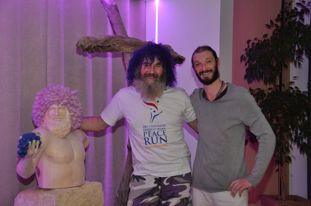 Robert Franz mit Künstler Marijan Petek (von links)