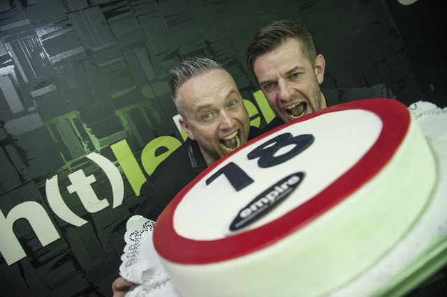 Stefan Süß und Andreas Leitner freuen sich über 18 erfolgreiche empire-Jahre. | Foto: empire