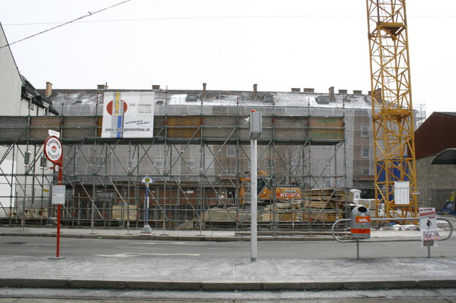 Der Supermarkt in der Konstanziagasse ist Geschichte. Jetzt werden Wohnungen gebaut.