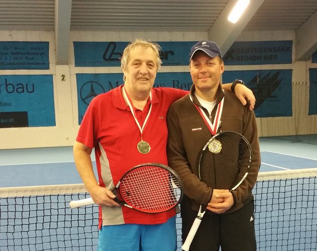 Gmundens Tennis-Asse Michael Paleczek und Jürgen Ellmauer waren bei den Staatsmeisterschaften in Ried erfolgreich. | Foto: TC Gmunden 1903