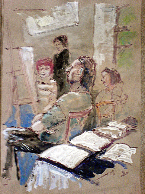 Im Atelier I | Foto: Irene Pollak