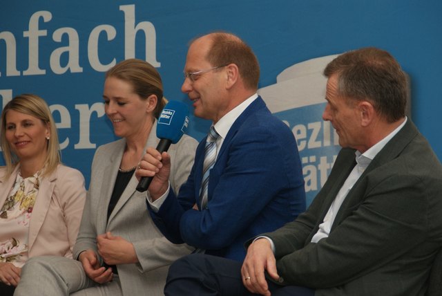 Von links: Sabine Klausner (SPÖ), Andrea Klambauer (NEOS), Alexander Rieder (FPÖ) und Hans Scharfetter (ÖVP).