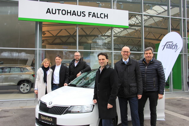Stefan und Renate Falch, Roger Klimek, Andy Wolf, Martin Holzer und Karl Heinz Gigele (v.l.)