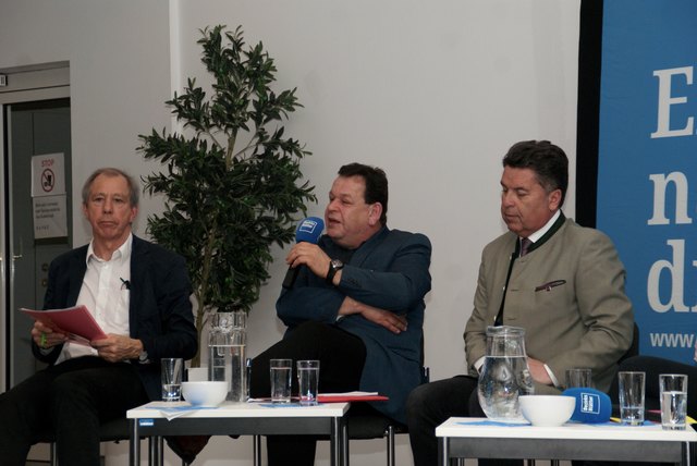 Von links: Cyriak Schwaighofer (Grüne), Rupert Doppler (FPS) und Hans Mayr (SBG).