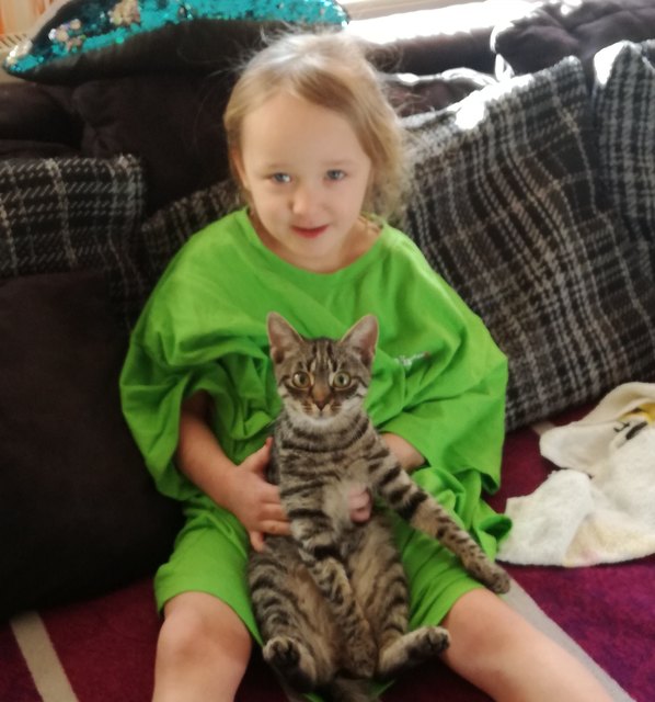 annabell mit ihrer katze luna!