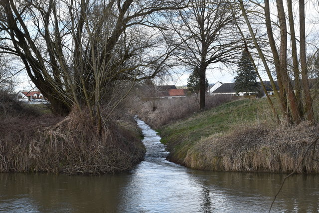 Die derzeitige Mündung des Limbachs in die Lafnitz soll verschlossen werden, der Bach in ein neues Bett fließen.