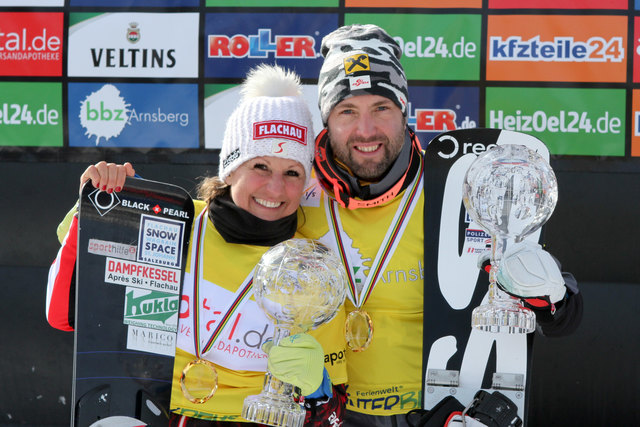 Das Pongauer Duo Claudia Riegler und Andreas Prommegger durfte den Gesamtsieg in der Teamwertung bejubeln.
