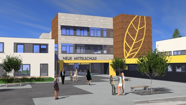 So wird die NMS Seckau nach dem Umbau aussehen. Foto: Architekt Wieser