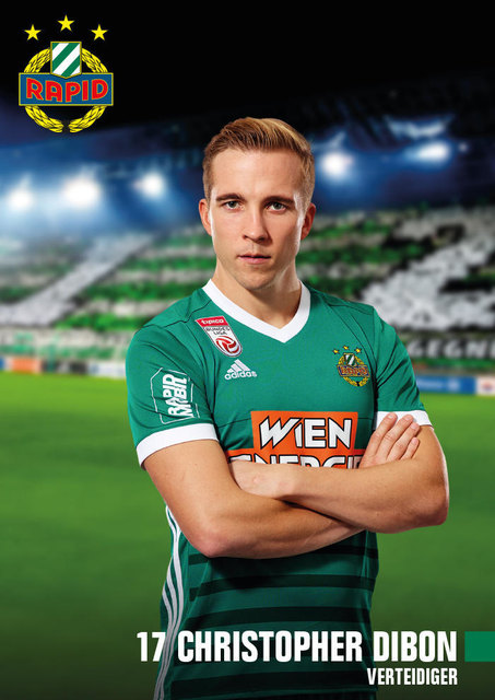 Christopher Dibon am Freitag im Rathaus Schwechat | Foto: SK Rapid