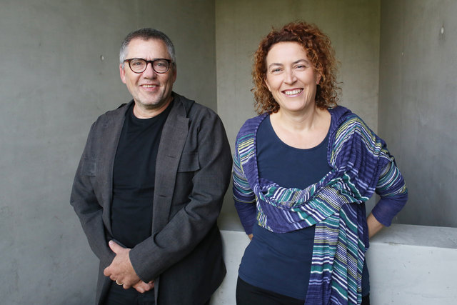 Airan Berg (Künstlerischer Leiter des Festivals der Regionen) und Barbara Mitterlehner(Kaufmännische Leiterin des Festivals der Regionen)