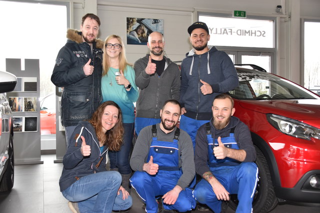 Das Team Autohaus Schmid-Fally ist voll im Training.