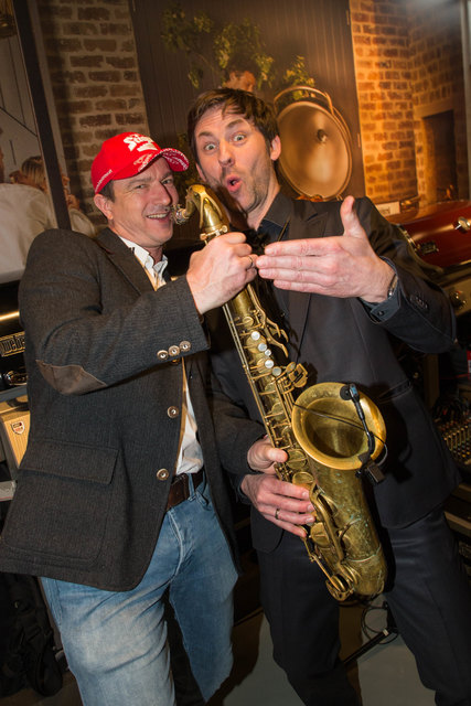 Ex-Skisprung-Nationaltrainer Alexander Pointner mit Musiker Willy Streb. | Foto: Mike Vogl