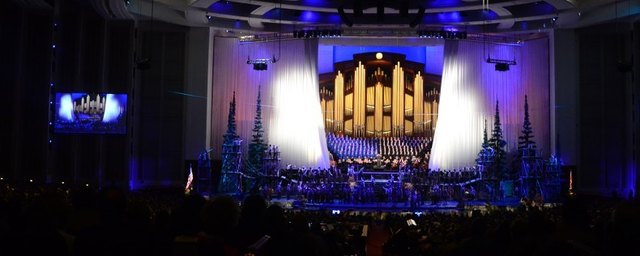 Auftritt des Mormon Tabernakel Chors in Salt Lake City