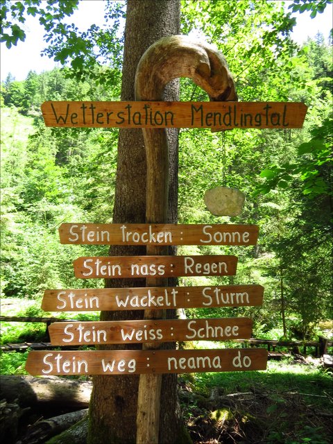 Macht Sinn. Wetter-Tipps im Mendlingtal | Foto: Doris Schweiger