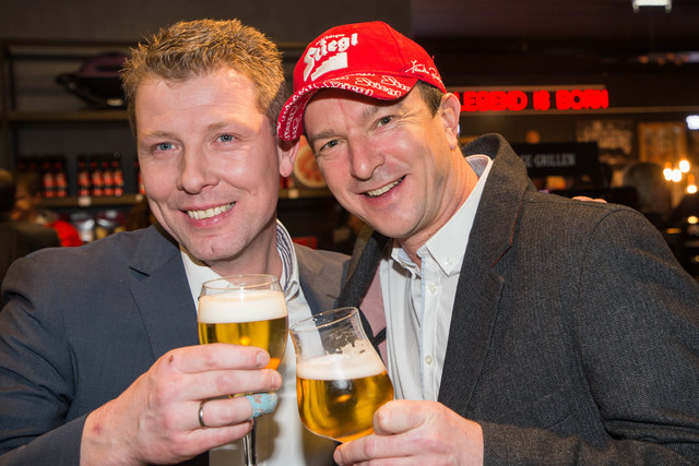 Patrick Zwolle und Ex-Skisprung-Nationaltrainer Alexander Pointner. | Foto: Mike Vogl