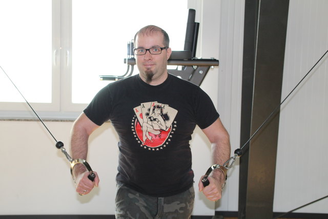 Kraftraining: Richard Keklik ist ein begeisterter Kunde und trainiert gerne.