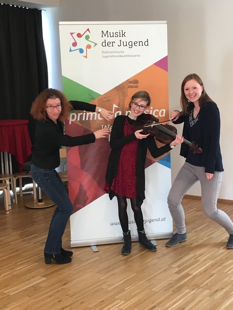 Emely Nutz, Maria Leitner und Birgit Kain. | Foto: LMS Bad Goisern