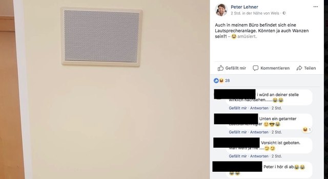 Dieses Foto teilte VP-Stadtrat Peter Lehner auf Facebook. | Foto: privat/Facebook
