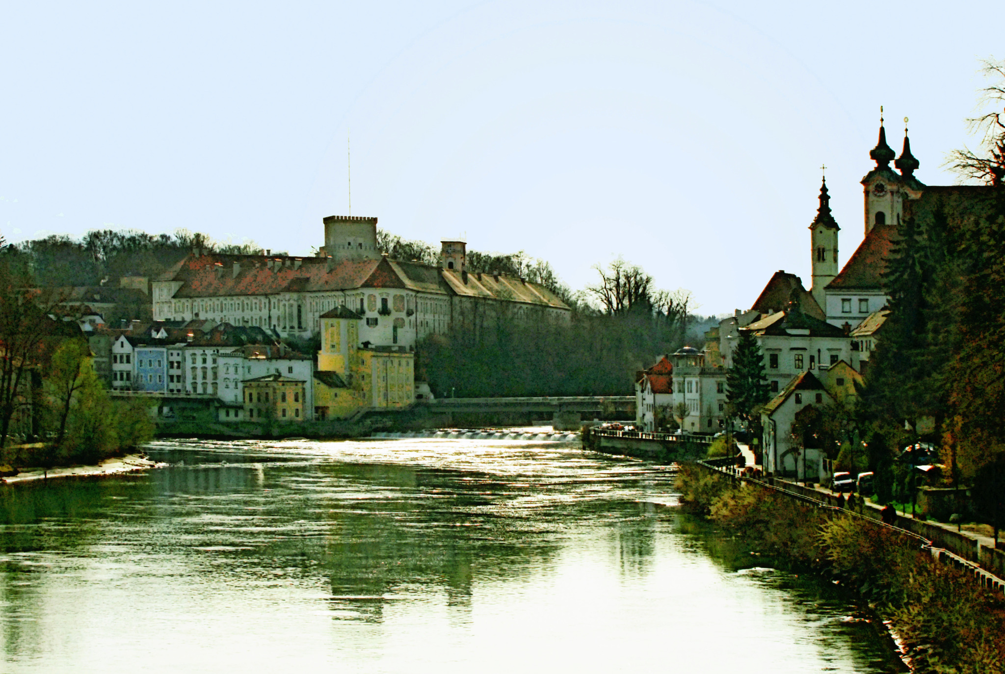 Mündung der Steyr in die Enns Steyr & Steyr Land