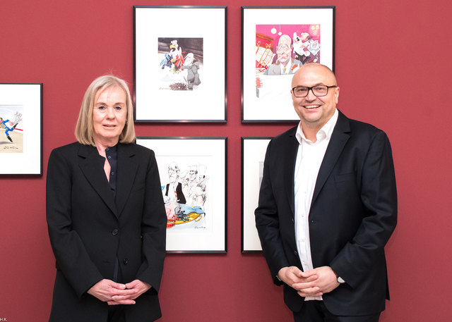 Sokol-Witwe Annemarie, Kurator/Direktor Gottfried Gusenbauer