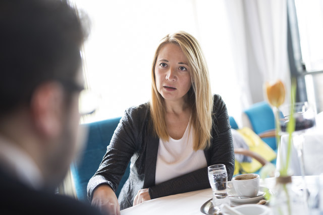 Im Fokus: Unternehmerin Gabriele Fasching von absichtl!ch im Unternehmer-Interview mit WOCHE-Redakteur Alois Lipp | Foto: Alle Fotos: Prontolux