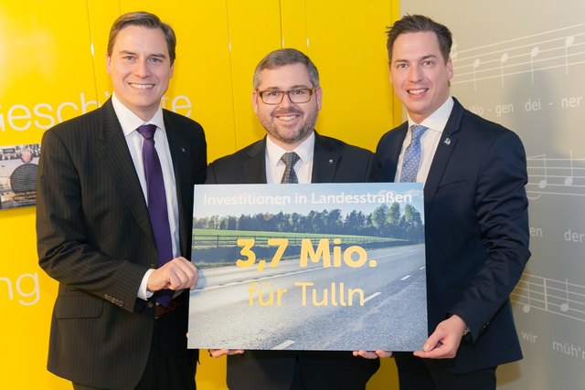 LAbg Christoph Kaufmann, Landesrat Ludwig Schleritzko, LAbg. Bernhard Heinreichsberger | Foto: VPNÖ