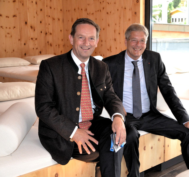 Koalition zwischen SPÖ und ÖVP ist fix: Christian Benger (l.) und Peter Kaiser | Foto: Thun
