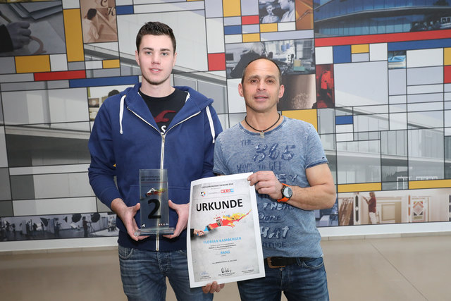 Florian Kamberger zeigte sein großes Können. | Foto: Foto: Landesinnung Maler OÖ