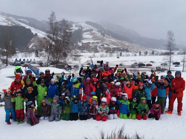 70 Kinder aus dem ganzen Tal haben beim Ski-Alpin Abschlussrennen teilgenommen. | Foto: SC Tannheimer Tal