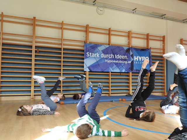 Yogastellung "Die Kerze"